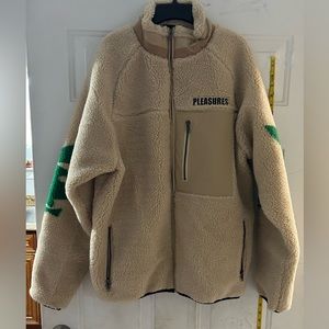 Pleasures x playboy bunny fleece jacket men’s large
